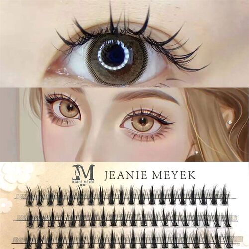 Individual Eyelashes Fluffy Natural Segmented Eyelashes Bund