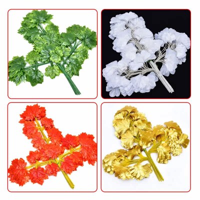 12Pcs/Branch Simulation Plant Artificial  Ficus Leaves Plast