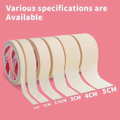 Masking Tape White Color Single Side Tape Adhesive Crepe Pap