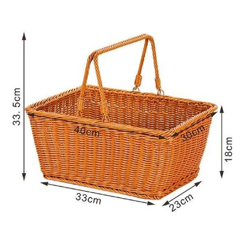 Picnic Basket Storage Basket Fruit Basket for Park Beach