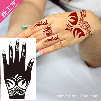 Indian henna tattoo template semi permanent tattoo hand pain
