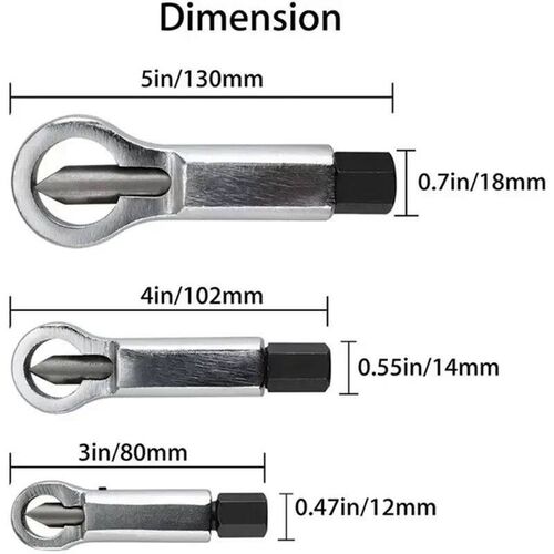 Rusty Nut Separation Wrench Damaged Screw Nut Splitter Remov