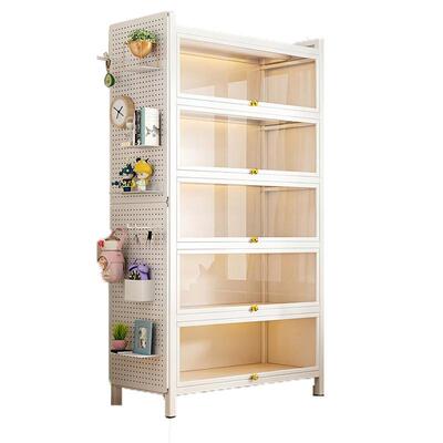 Steel bookshelf dustproof storage cabinet for household use