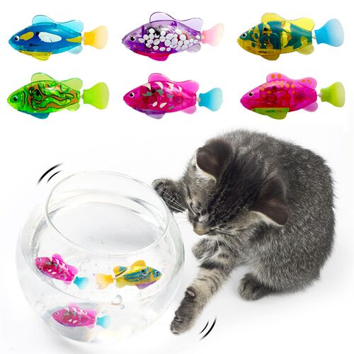 Cat Interactive Electric Fish Toy Water Cat Toy for Indoor P