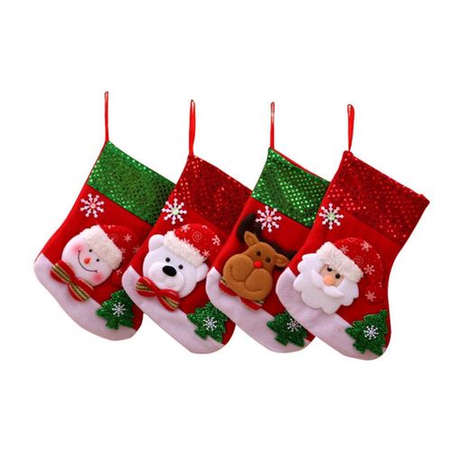 Christmas decorationtree stocking gift goodie bag 圣诞袜
