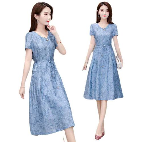 High-grade Tencel dress, womens foreign style, summer dress