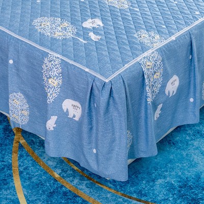 床裙式床罩防尘保护1.5米1.8米防滑床裙床头罩四季通用202新款