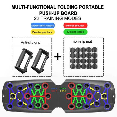 Portable Multifunctional Push-up Board Foldable Push Ups Fle