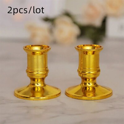 Party Wedding Home Pillar Silver Stand Candlestick Decoratio