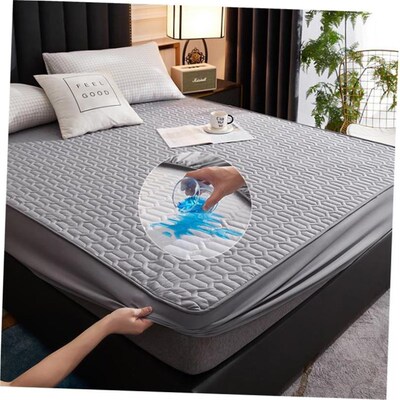 Waterproof Bed Sheet,Mattress Pad Protector Cover,Breathable