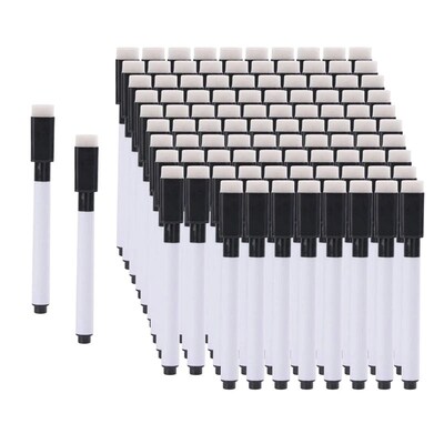 100Pcs Whiteboard Marker Pens Water Colour Writing Pen Marke