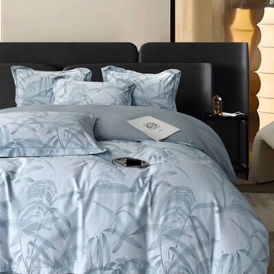 100% cotton luxury beeding bedsheet blanket duvet cuver set