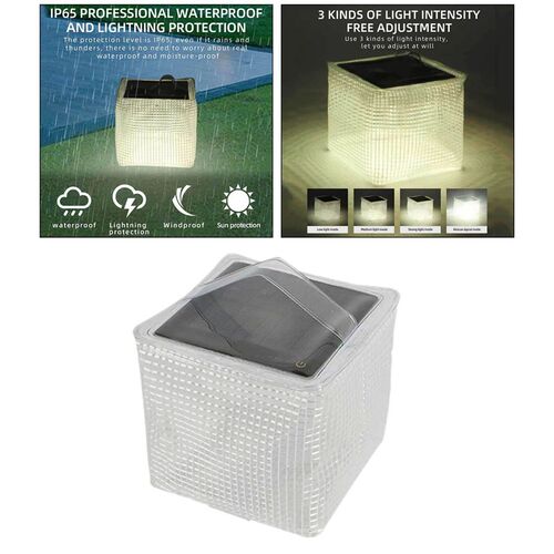 Solar Inflatable Light Lantern Camping Lamp LED Outdoor Tent