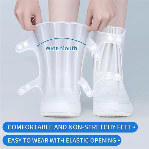 1PC Waterproof Silicone Shoe Cover High Top Rain Boots Cover