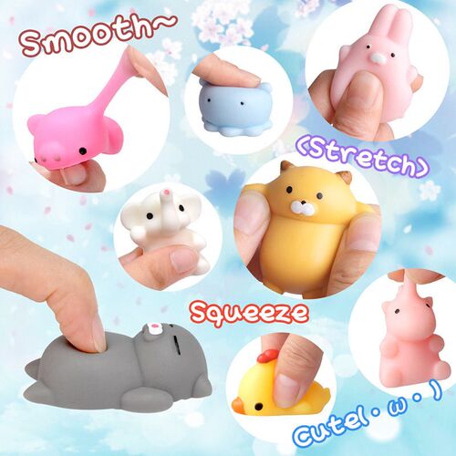 50-5PCS Kawaii Squishies Mochi Anima Squishy Toys For Kids A