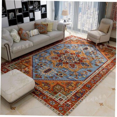 Turkish Persian ethnic style carpet printing living door mat