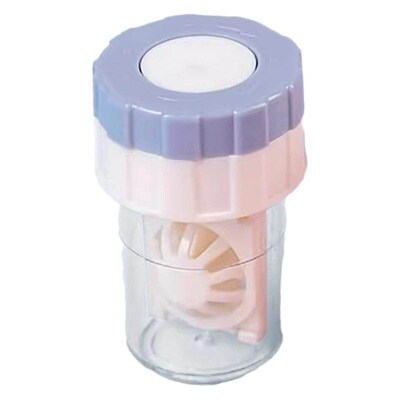 Manual Contact Lens Cleaner Rotating Colored Contact Lens Cl