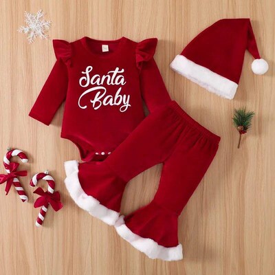 Baywell Christmas Newborn Infant Baby Girl Clothes Sets