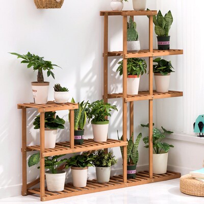 Multi-layer flower stand bonsai rack balcony plant pot shelf