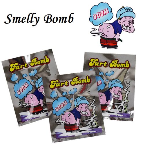 10pcs Funny Fart Bomb Bags Stink Bomb Smelly Funny Gags Prac