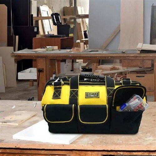 Tool Bag With Waterproof Bottom Ergonomic Tool Organizer
