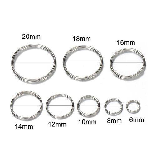 50pcs Key Ring Connector for DIY Keychain Making Findings