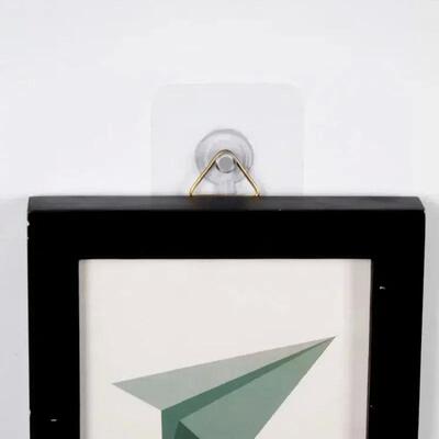 50/10pcs Self-adhesive Wall Hooks for Photo Frame Clock Stro