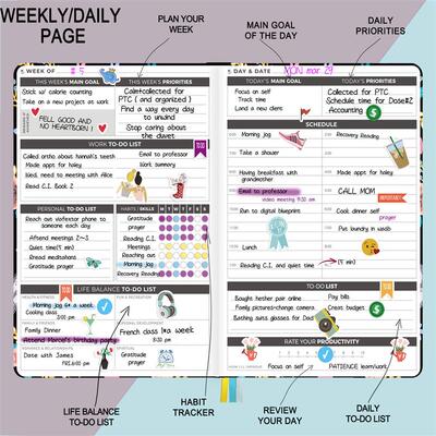 2024 Agenda Planner Notebook Diary Undated Weekly Planner Go