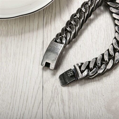 Stainless Steel Brlet Vintage Double Woven Four Sides Grindi