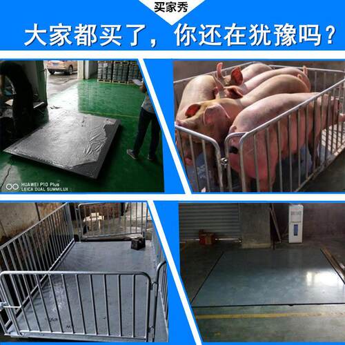 地磅小型5吨3t2吨10t工业地磅称秤猪牛小地磅电子地磅秤1-3吨
