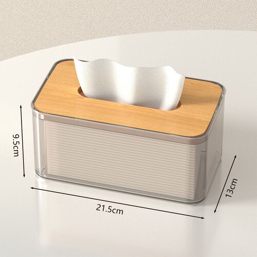 Premium Tissue Box for Living Room Transparent Tea Table Box