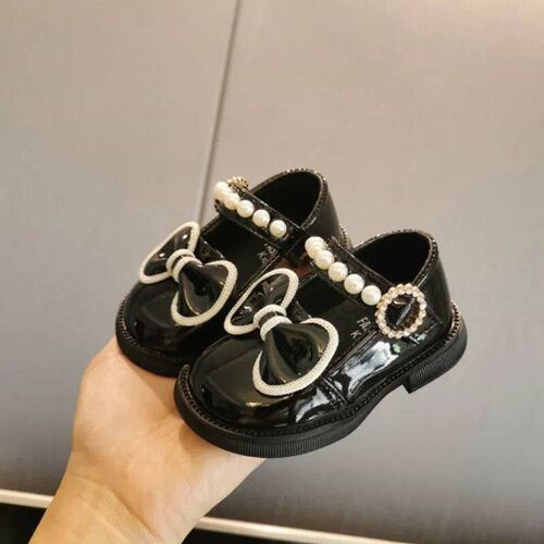 Autumn Baby Leather Shoes 0-3 Years Old Pearl Walking Shoe S