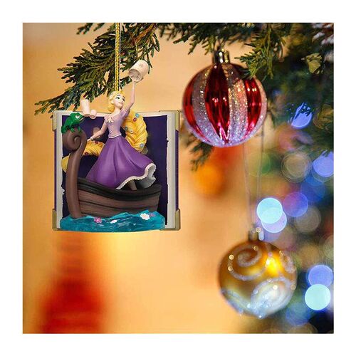 Flat Acrylic plane Princess Christmas Pendant Xmas Tree