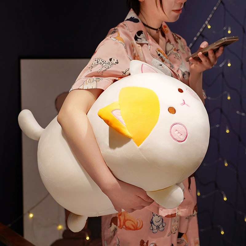 可爱胖猫咪抱枕女生睡觉男生款床上靠垫儿童卡通毛绒公仔沙发靠枕
