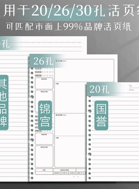 活页文件夹 punched folder A4 paper 3 hole binder ring file