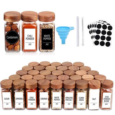 120ml Glass seasoning bottle spice jar salt kitchen storage