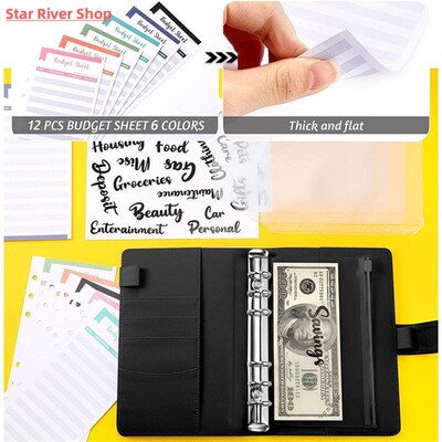 Macaroon Color A6 Budget Binder Notebook Cover 2022  Loose L