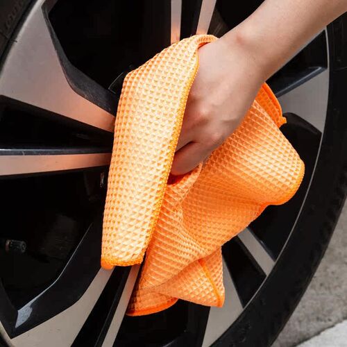 Car Wash Towel Glass Cleaning Wax Polishing Detailing Waffle