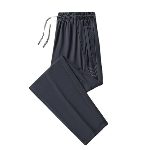Ice Silk Pants Mens Summer Thin Loose Leg Quick-drying Stet