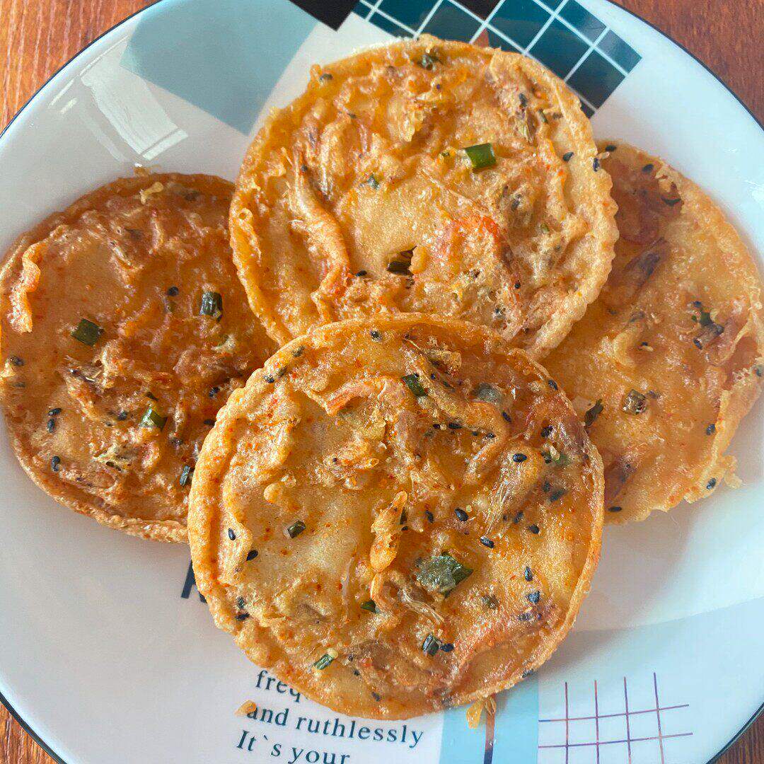 【纯手工现做现发】江西特产鲜虾饼虾巴花生巴香酥脆休闲零食解馋