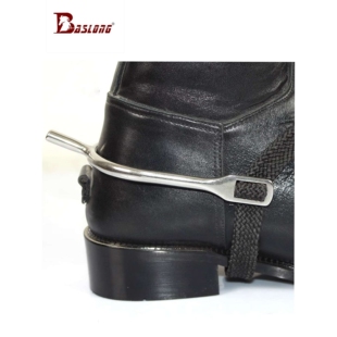 马术骑马马刺 长头马刺 不锈钢 骑士装备 一对 马具用品 八尺龙