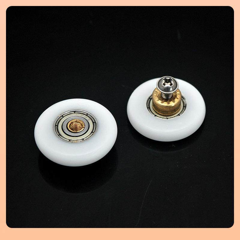 老式淋浴房滑轮大扁轮圆弧推拉门挂轮卫生间浴室玻璃移门滚轮