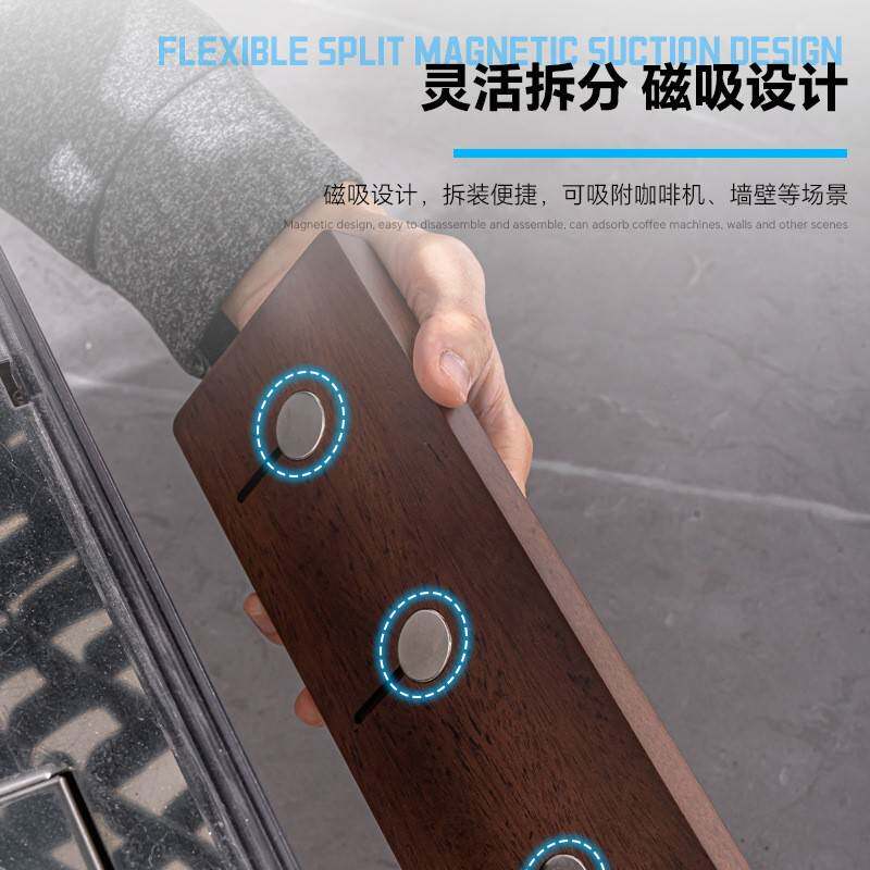 木咖啡粉碗收纳板磁吸挂YBC实壁底座58mm置单人份人份粉碗盲双碗