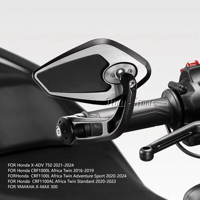 X4635-ADV750X-MX300RF100L铝0合金材质把C手镜摩托车改装A配件