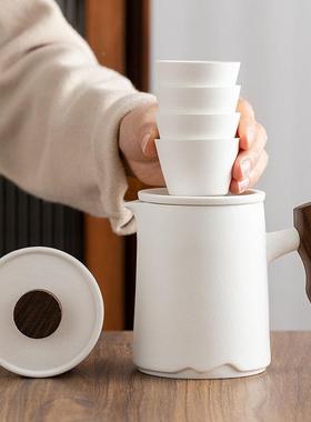 户便携式行茶具小套FKU装快客一壶杯四杯防烫茶水分外离旅泡茶壶