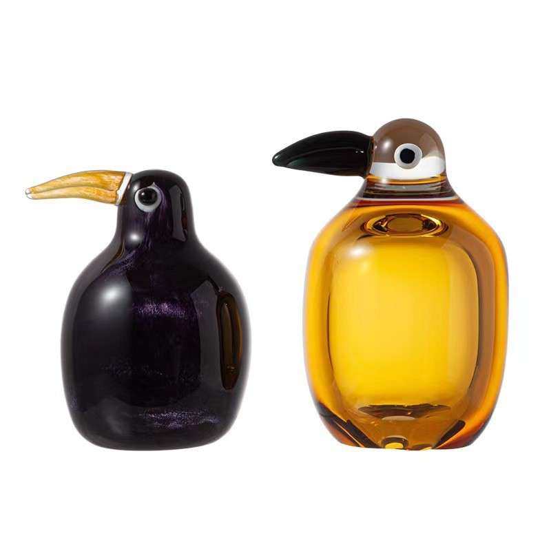彩色小鸟桌面摆件琥珀色黑色复古撞色吹制玻璃工艺品琉璃工艺,3C数码配件,其它配件,淘宝优惠券,粉丝福利购,淘宝优惠卷