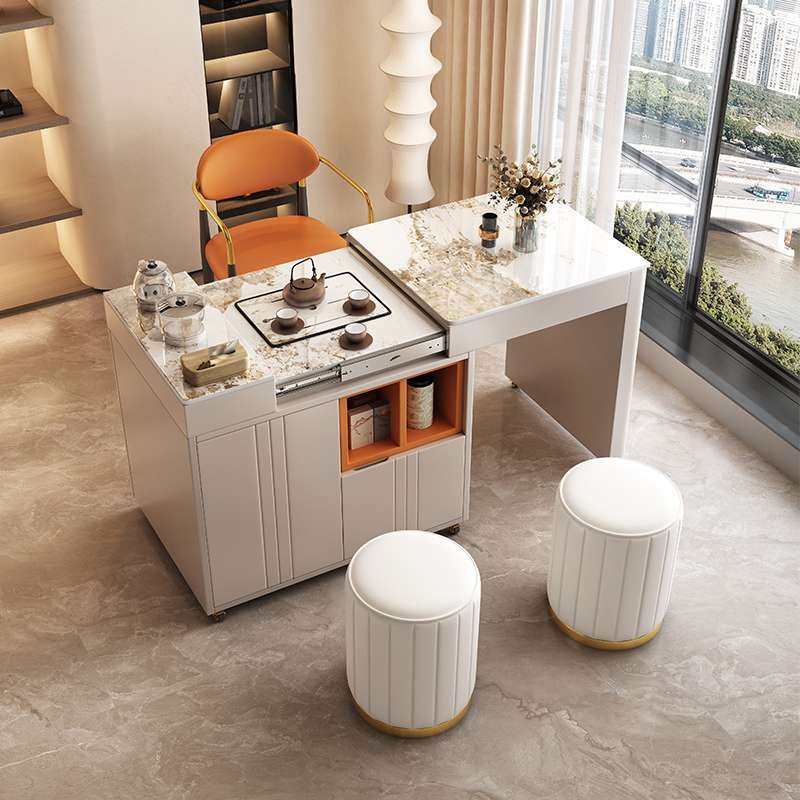 阳台茶桌椅小茶台可移动伸缩多功能茶车客厅家用小户型岩板泡茶桌,3C数码配件,其它配件,淘宝优惠券,粉丝福利购,淘宝优惠卷
