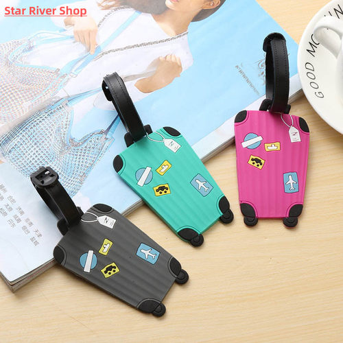 Cute Silicon Luggage Tags Suitcase ID Addres Holder Baggage