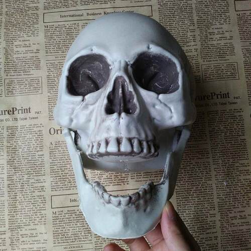 Halloween  Artificial Skull Head Model Skull Bone Scary Horr