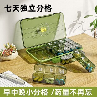 Pill Box Holder Weekly Medicine Storage Organizer Container